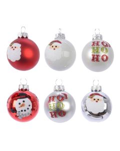 Sferë dekoruese, qelqi, ngjyra të ndryshme, Dia.4.5 cm