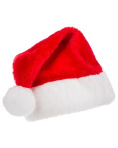 Decorative Santa Hats, polyester, red / white, Dia.15xH35 cm