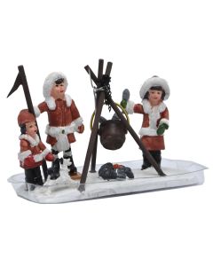 Skenë dekoruese, polirezinë, ngjyra të ndryshme, 9x4.9xH13 cm