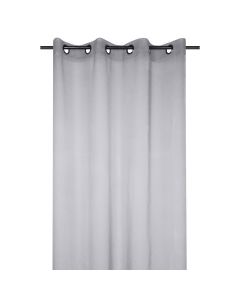 Moanna thin curtain with rings, polyester, gray, 135x260 cm