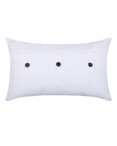 Ombeline decorative pillow, cotton, white, 30x50 cm
