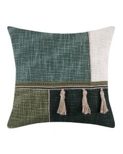 Vibes decorative pillow, cotton+jute, different colors, 40x40 cm