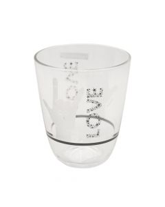 Love water glass, glass, transparent, 250 ml