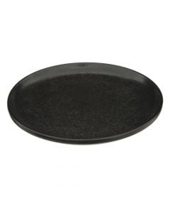 Pjatë servirje, qeramikë, e zezë, Dia.27 cm