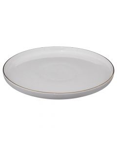 Serving plate, porcelain, white, Dia.27 cm