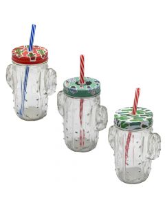 Spout jar, glass, transparent, 14.5x7 cm / 43 cl