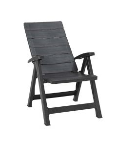 Roma chair, plastic, gray, 64x68xH107 cm