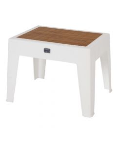 Tavolinë Petunya, PP, e bardhë/kapuçino, 55x40xH43.5 cm