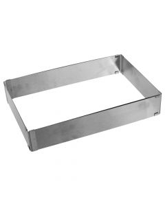Cake tin with extension, stainless, silver, 27.5xH5 deri më 52xH5 cm