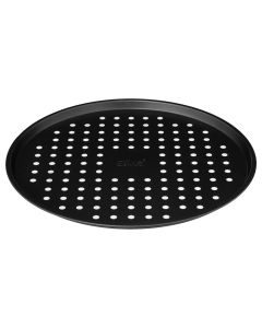 Pizza pan, metal, black, Dia.33 cm