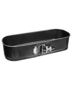 Formë keku, metalike, gri, 12.5x31xH6.9 cm