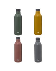 flask, stainless, different colors, Dia.7xH23cm / 450 cc