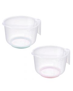 Mixing bowl, plastic, transparent, 2.5 Lt