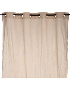 Full curtain, cotton, beige, 140x250 cm