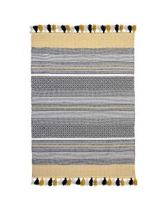 Rrugicë, 100% pambuk, mustardë, 120x170 cm