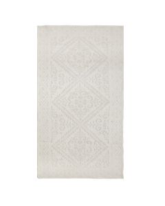 Toilet rug, 100% cotton, plain / 2 different colors, 60x130 cm