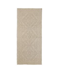 Toilet rug, 100% cotton, plain / 2 different colors, 60x180 cm