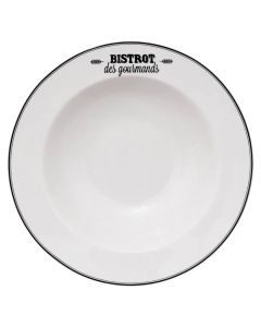 Pasta plate Bistrot, porcelain, white, Dia.27 cm