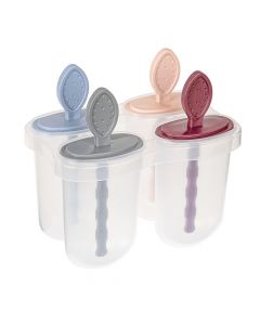 Ice cream lick molds, plastic, different colors, 8 cm