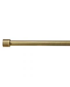 Extended curtain rod with glass knob, metalic, bronz, Dia.16/19mm / 120-210 cm