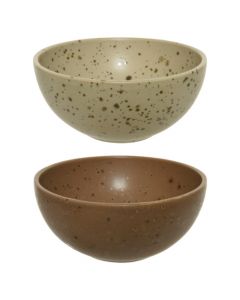 Salad decoration bowl, ceramic, beige, H6.5 cm