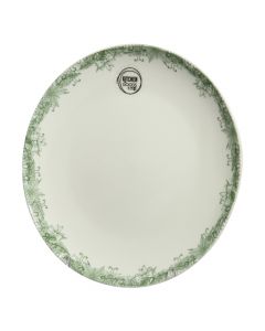 Dessert plate, porcelain, green, Dia.20 cm