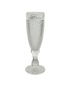 Gotë shampanje, qelq, transparente, Dia.7.2x20 cm