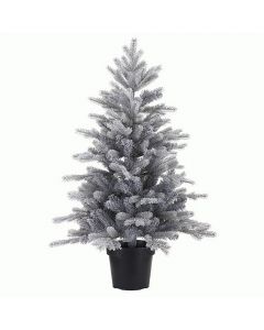 Pemë Christmas tavoline, PE, jeshile/e bardhë, H60 cm