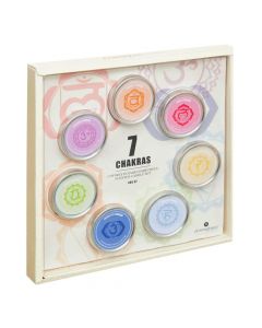 Aromatic candle set "Chakras" (PK 7), paraffin, different colors, 48 gr