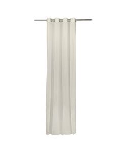 Culla curtain with rings, 60% cotton/40% polyester, beige, 140x300 cm