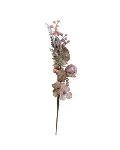 Lule dekoruese, poliestër, bronz, 64 cm