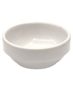 Bowl, melamine, white, Dia.7xH3 cm