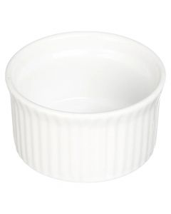 Tas formë keku, qeramikë, e bardhë, Dia.9xH4.8 cm