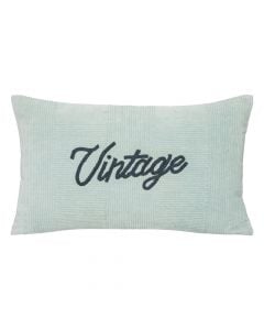 Cushion cover, VINTAGE, polyester, mint, 50X50cm