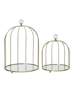 Kafaz dekorues (PK 2), metal, floriri, 20x20xH29 cm