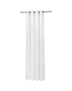 Veil curtain with rings, 100% polyester, white, 150x260 cm