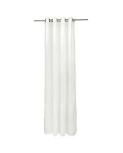 Veil curtain with rings, 100% polyester, white, 150x260 cm