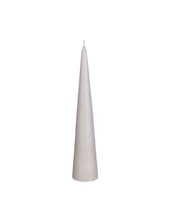 Long candle, paraffin, gray, Dia.5xH25 cm