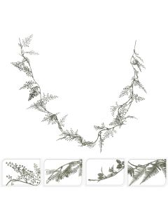 Decorative string, PP, green, 180 cm