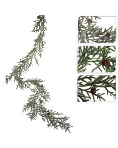 Decorative string, polyethylene, green, 180 cm