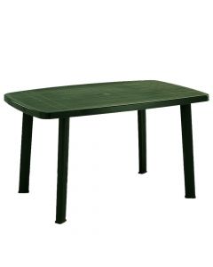 Tavoline ovale "FARO", Permasa: 137x85x72 cm, Ngjyra: Jeshile, Materiali: Polipropilen