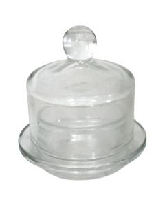 Candies holder, glass, transparent, 9x10 cm