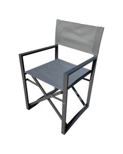 Folding chair Butterfly metal/textile, anthracite, 50x54xH90 cm