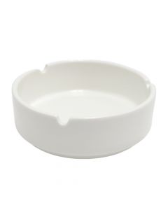Ashtray, porcelain, white, Dia.4xH3 cm