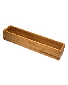 Shelf organizer, bamboo, natural, 8x38xH7 cm