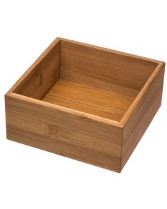 Shelf organizer, bamboo, natural, 15x15xH7 cm