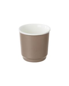 Nature coffee mug, ceramic, taupe brown, 9 cl