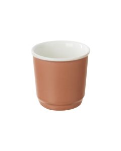Nature coffee mug, ceramic, ground brown, 9 cl