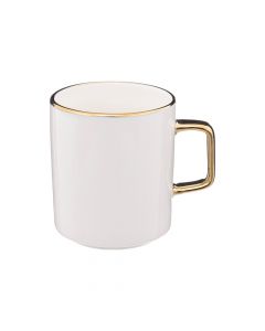 Arya teacup, ceramic, white, 35 cl