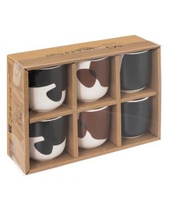 Set filxhan kafe Olme (PK 6), qeramikë, ngjyra të ndryshme, 10 cl